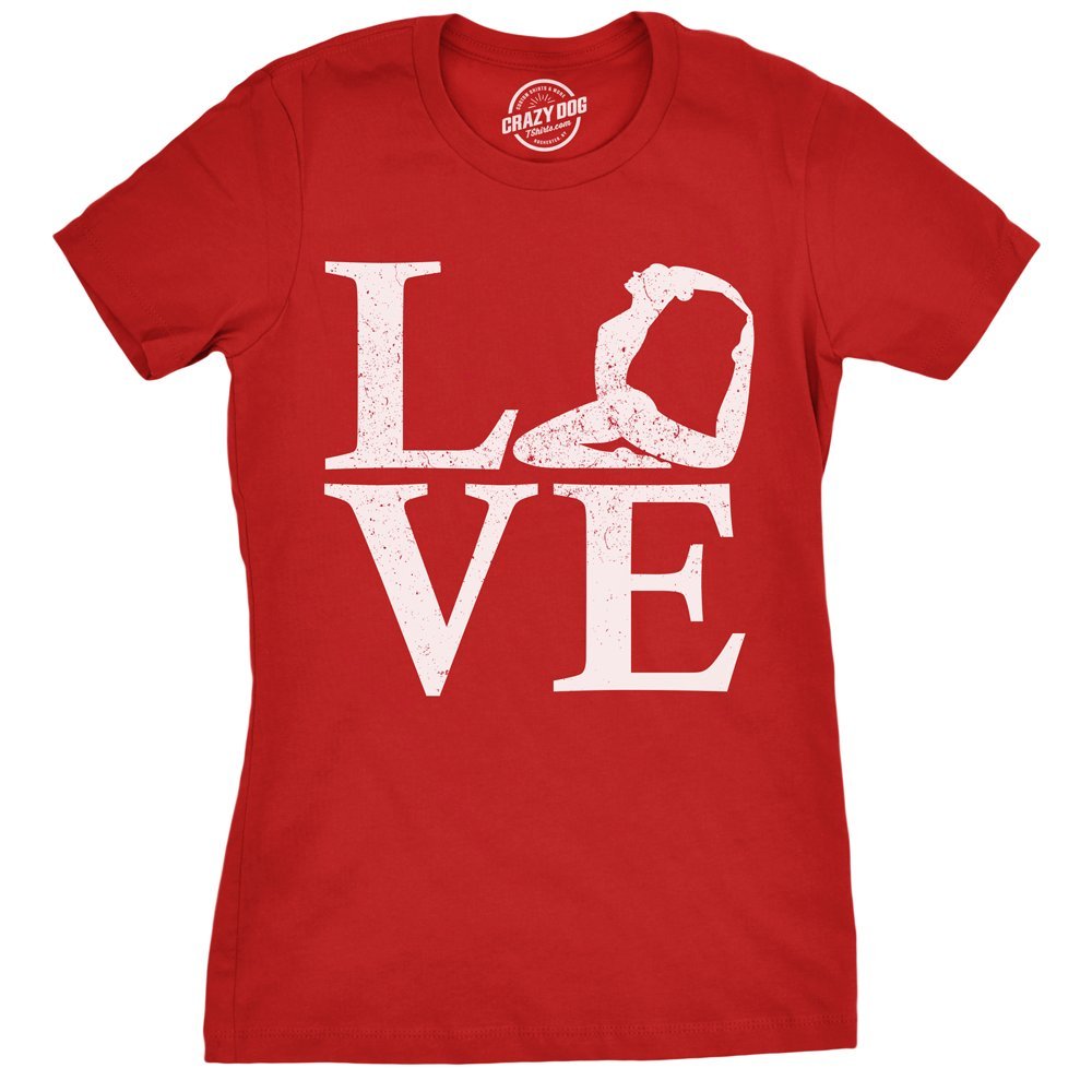 Love Yoga Pose Funny Text Top For Yogi Perfect Workout Gift T Shirt