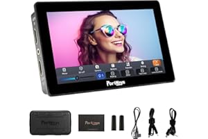 Portkeys LH5P II 2000 Nit 5.5" 4K HD HDMI Touchscreen Camera Field Metal Monitor,with Wide Color Gamut New Peaking LUT Video Assist Luma RGB Waveform