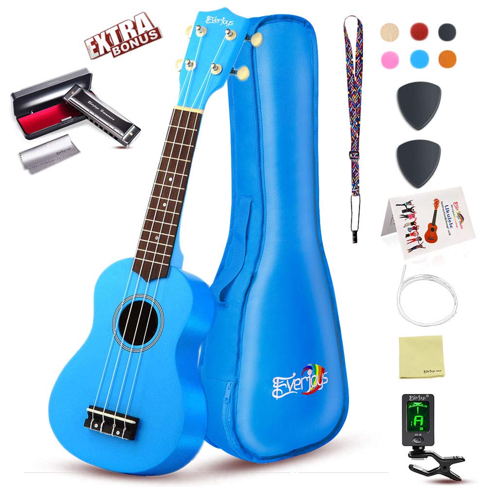 Ohuhu 23 Inch Mahogany Uke Ukulele Set for Beginners Aquila Strings and Carrying Bag Y3280500