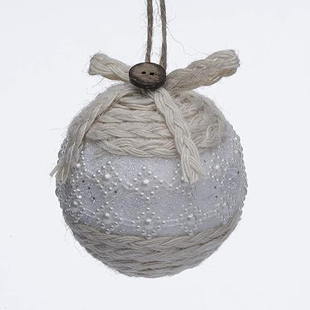 Bellèra Set 8 Palline Di Natale In Polistirolo Con Strass