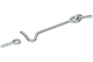 Hardware Essentials 851485 Hook and Eye Latch Zinc 6"