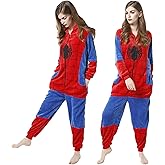 Onesie Pajamas Unisex Adult for Women Men Animal Costume Cute Onesies Flannel Cartoon Cosplay Halloween Sleepwear