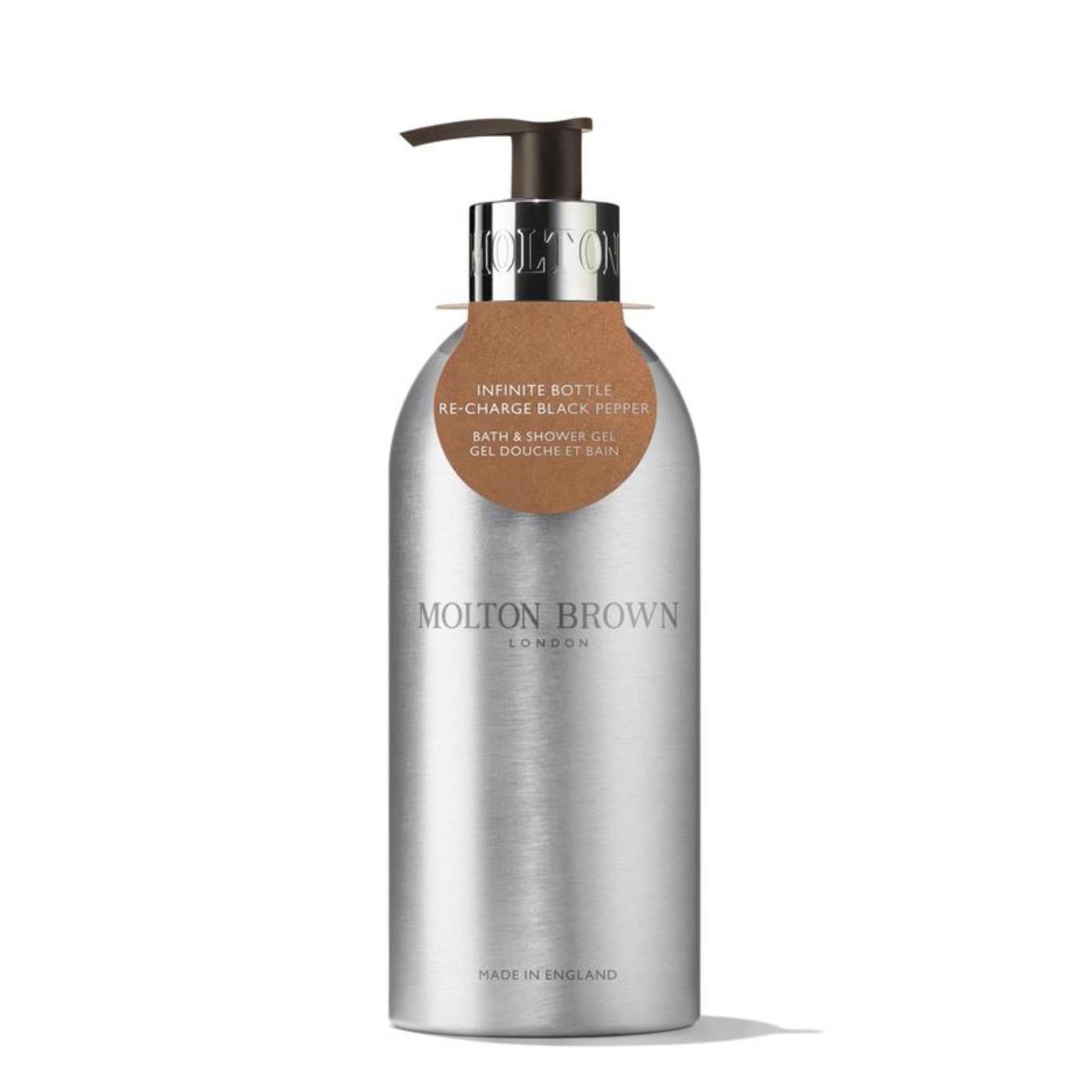 Molton Brown Re-Charge Black Pepper Bath & Shower Gel Infinite Bottle 400 ml