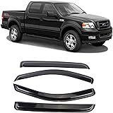 DYRDINSHOW Window Visor 4pcs Tape-On Rain