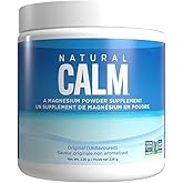Natural Calm Magnesium Citrate Powder (Unflavoured) 226g - Quick Absorbing - Loved Magnesium Drink