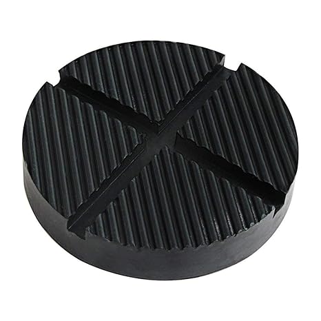 ZHUBANG TOP Wagenheber Gummiauflage mit Nut und Profil 125 X 26mm Schwarz Für Wagenheber und Hebebühnen