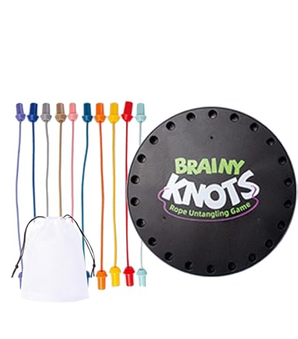 Brainy Knots Rope Untangling Game,Children's Twisted Rope