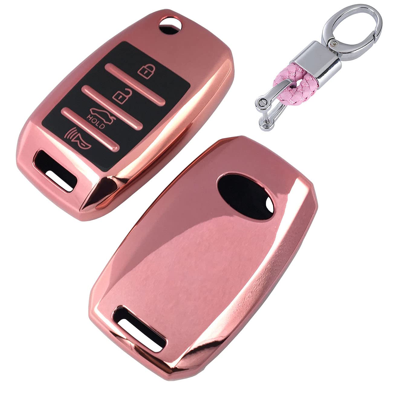 New Key Fob Cover case for Kia,Soft TPU Degree Protection Key Fob Cover