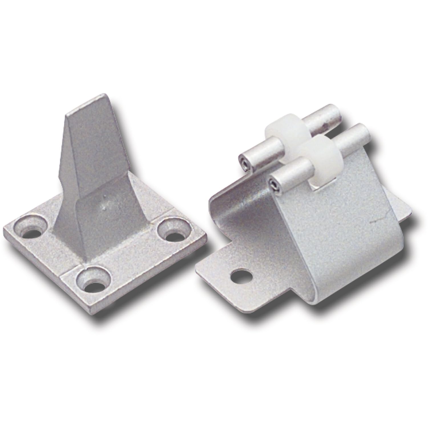 KWS Door Holder with Pen Holder, Distance from Wall 45 mm Aluminium Anodised Silver, 1 Piece, 106402