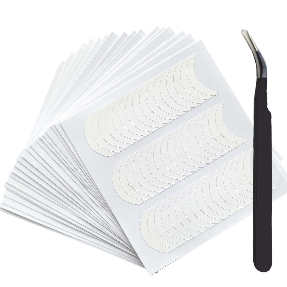 Photo 1 of **MISSING TWEEZERS & 1 STICKER GUIDE** French Manicure Strips,French Tip Nail Stickers for Nails Art Designs,Self Adhesive French Tip Stickers Guide for Women Manicure(3 Moon Shape Design,24 Sheets,912 Pieces)