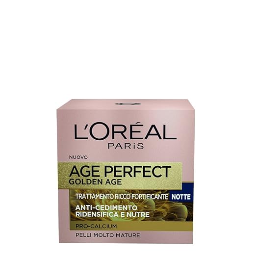title=L'Oréal Paris Age Perfect Golden Age Crema Viso Fortificante, Notte, 50 ml