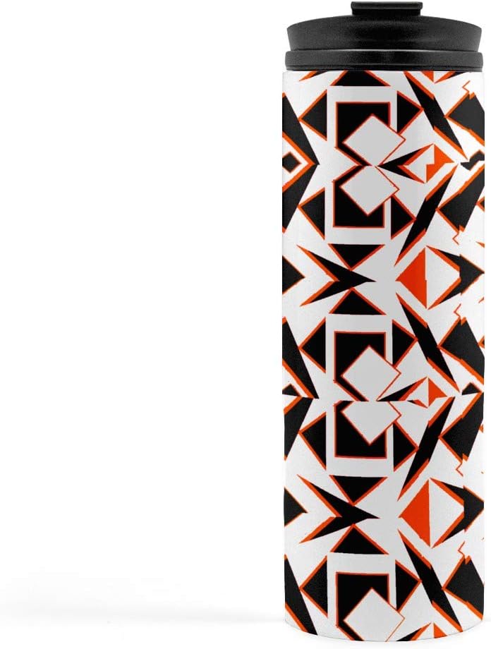 Geometry Design Print Reusable Double Walled Insulated Tumbler Cup 511ml