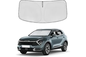 AUYNEAS Windshield Sun Shade for Kia Sportage NQ5 2023 2024 2025 Accessories 4-Layer 240T Front Window Shade Custom Fit Sportage NQ5 Sun Visor Foldable Shade Blocks UV Rays