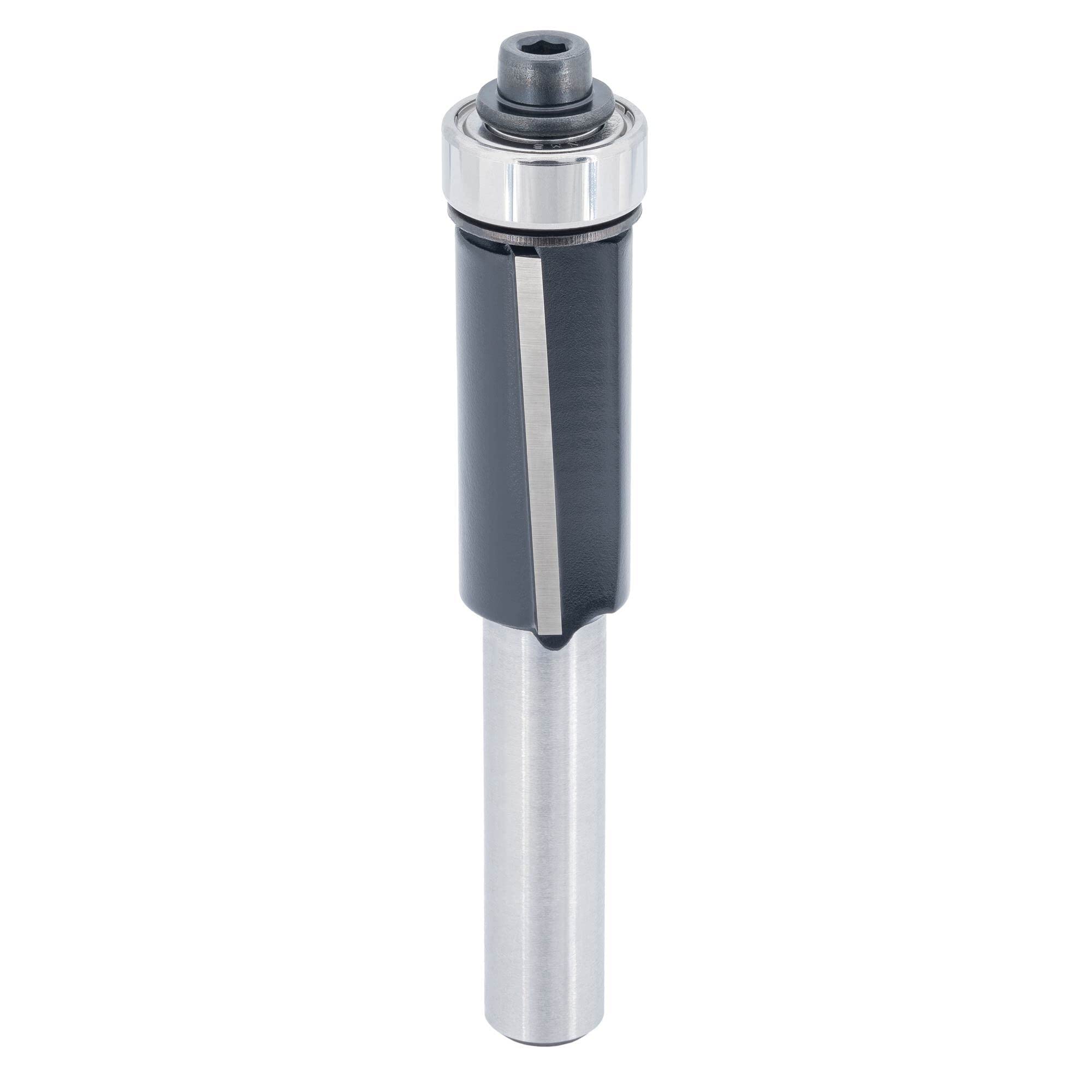 ENT 13460 Trimming Cutter Tungsten Carbide TC, Shank (S) 8 mm, Diameter (D) 12,7 mm, NL 25,4 mm, SL 32 mm, with Shear Cutting Angle and with Ball Bearing
