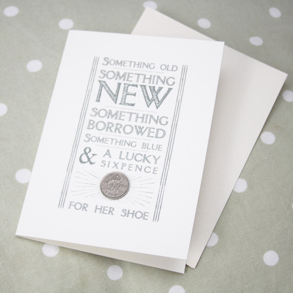 East of India Wedding Day Card Something Old Something Borrowed