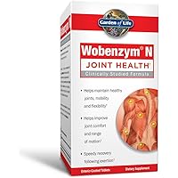Garden of Life Joint Supplement for Men and Women - Wobenzym N Systemic Enzymes, Clinically Studied Formula for Healthy Joint