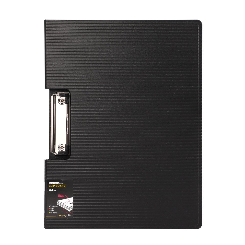 A4 Clipboard Folder Ring Binder Foldover Clipboard with Cover, Portfolio Conference Legal Writing Pad Document Hardboard PP File Folder Folio Clip Board Case for Business School Office
