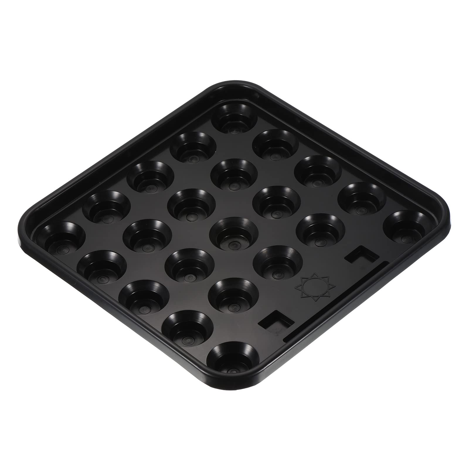 PATIKIL Billiard Ball Tray, Pool Ball Holder Snooker Ball Carrying Storage Tray Pool Table Accessory for 22 Balls, Black