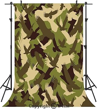 Amazon Com Camo Photography Backdrops Eagle Silhouettes Flying