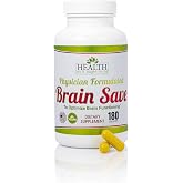 Health As It Ought To Be Brain Save Cognitive Support 180 Capsules | Physician-formulated cognitive support for memory, focus, mental clarity, cognitive resilience and healthy brain aging