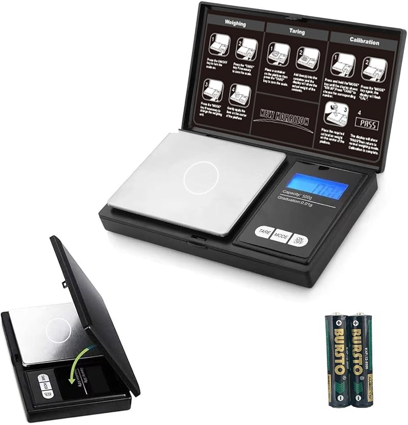 New Horrizon Digital Scales 0.01g x 500g Kitchen Pocket Food Jewellery