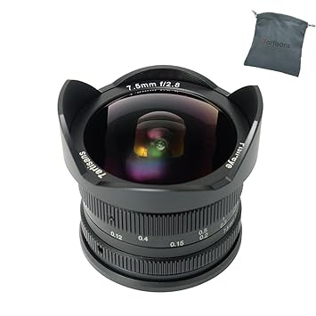 Aspherical 7 5mm F2 8 Aps C Wide Angle Fisheye Fixed Lens Fixed Focus Lens For