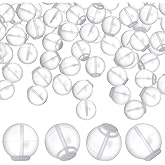 100 pcs Comfort Impenetrable Soft Safety Backs for Earrings, Secure Clear Rubber Earring Backs,Medical-Grade TPE Earring Back All Earrings Types(6.5mm,Same Material as Baby Pacifiers)