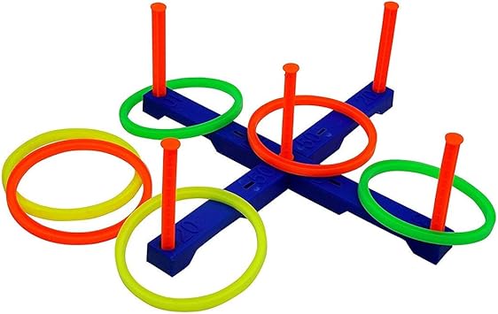Jay Antiques Plastic Ring toss Game to Learn targeting for Real Family Fun and Friendly competitions Ringtoss Junior Activity Set (Multicolour)