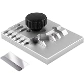 JOYABEST Photo Etch Bender, 360&deg; Adjustable Metal Folding Tool for Models | bender for photo-etched parts，360&deg; swivel plate for Z/U folds，Solid aluminum alloy build,For aircraft, ships, cars &amp; mecha