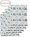 Ice Pack Sheets / Reusable Ice Sheets,Ice Packs 5 Sheets, Flexible, Non-Toxic - 13.3x14 Inch Sheets (4 X 6 Cells = 24 Large Cells Each),Great For Food, Hiking Camping Outdoor Food And Heat Pain Relif