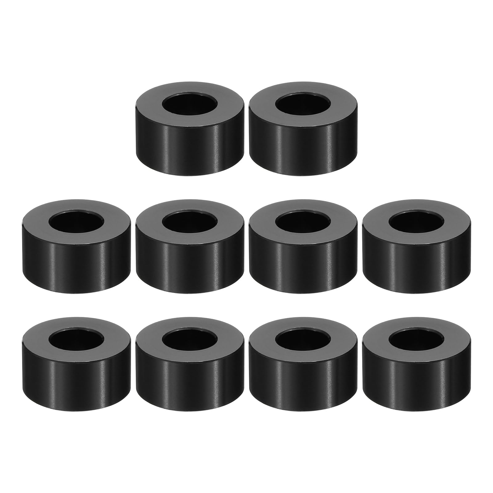 PATIKIL M12 Aluminum Spacers, 10 Pcs Metal Spacer Aluminum M12 x 1" OD x 1/2" L Aluminum Spacer Screw Standoff Round for 1/2" or M12 Screw Bolts