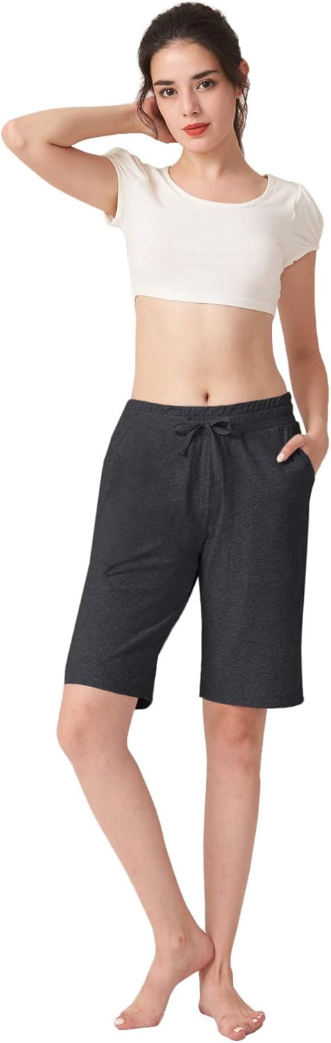 ChinFun Women's Bermuda Shorts Athletic Active Yoga Lounge Quick Dry Activewear Workout Sweat Running Shorts: Clothing