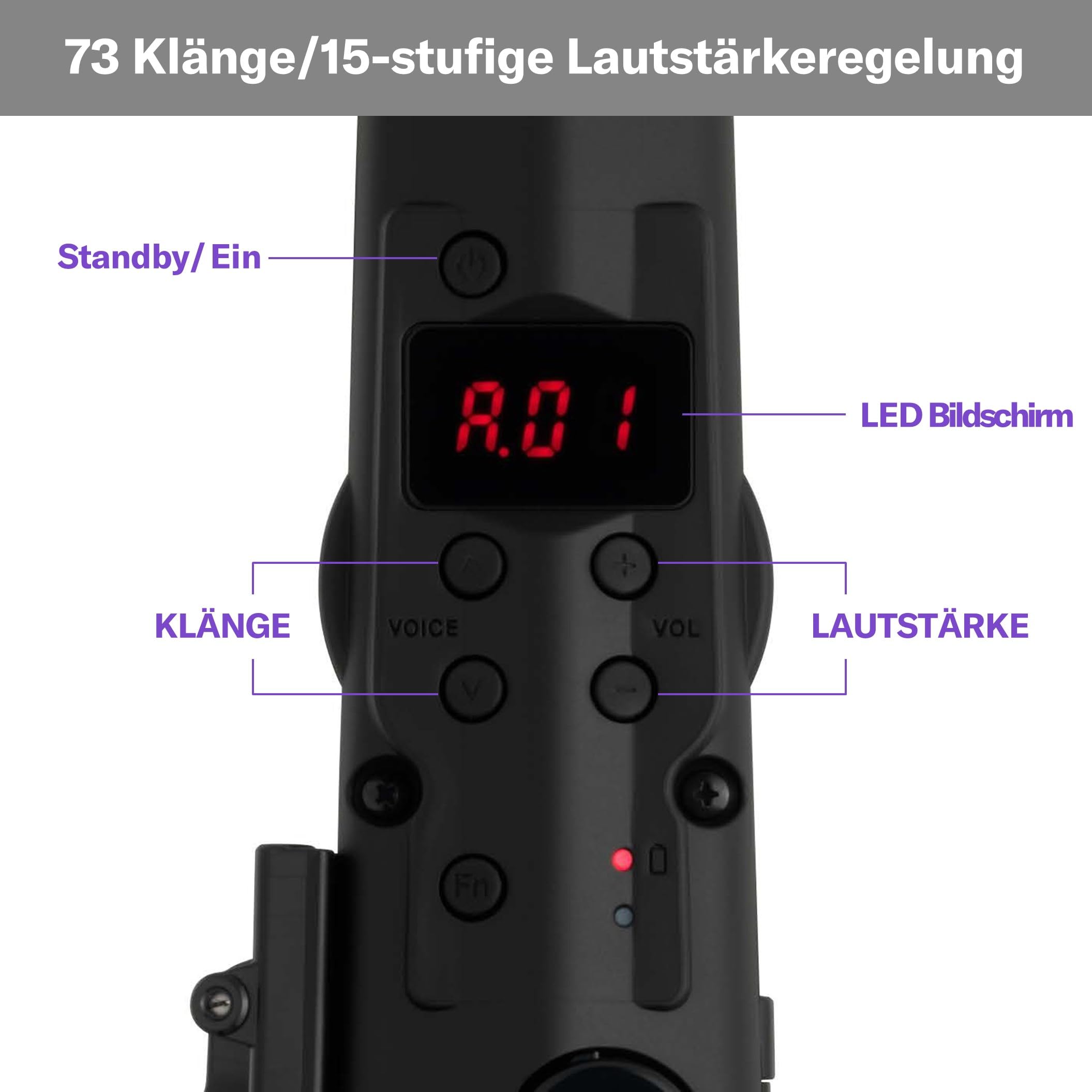 Yamaha YDS-120 Digitales Saxophon - mit 56 authentischen Saxophon Klängen, Atemsensor, Lautstärkeregler, USB- und Kopfhöreranschluss. Die perfekte Verschmelzung akustischer und digitaler Technologien. 3