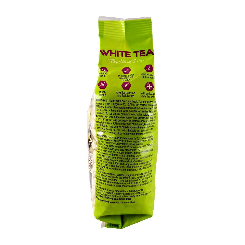 Waxness Hard Wax Beads White Tea Cream 1.1 Pound