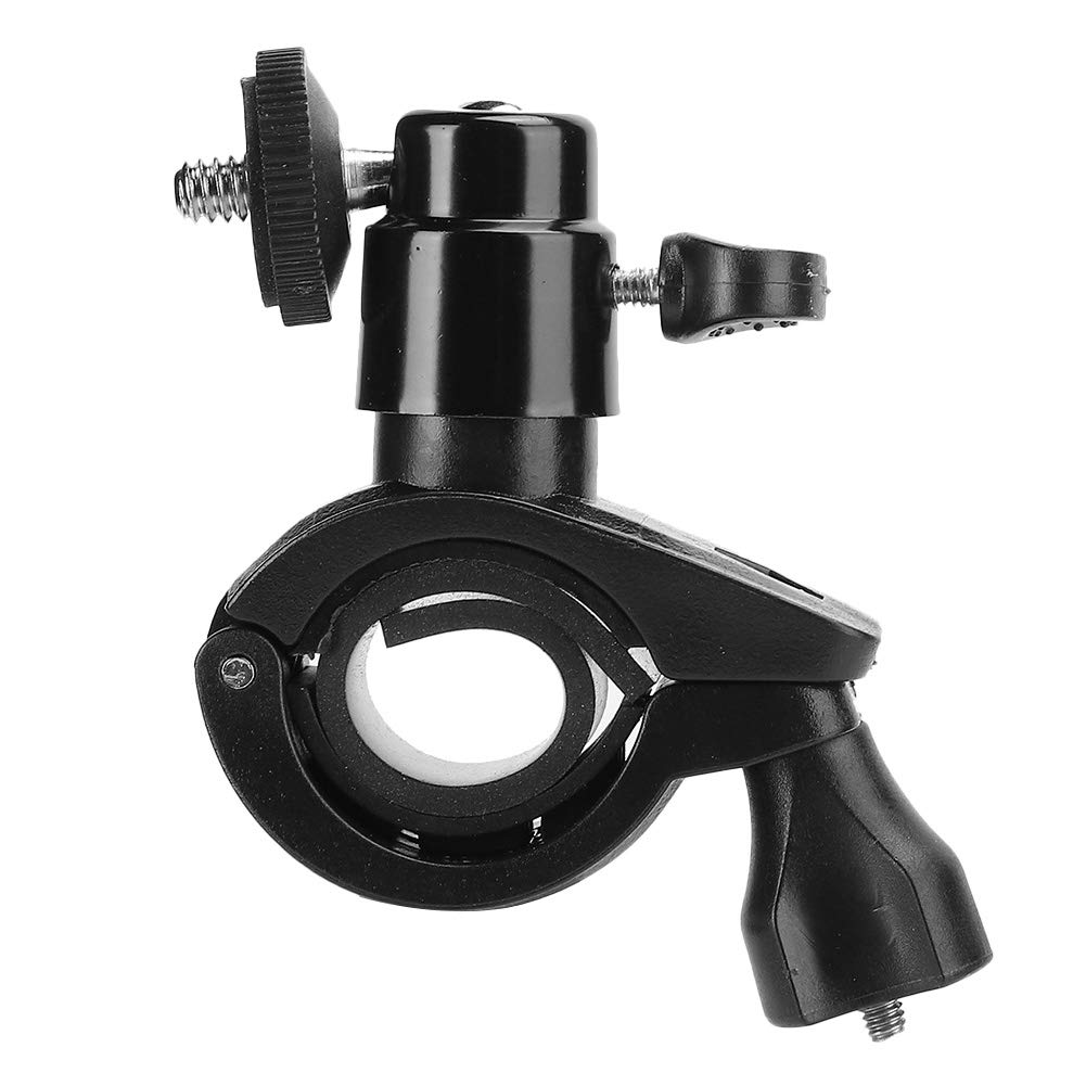 Oumij1 Bike Handlebar Mount Clip, for Sport Camera, Car Rearview Mirror DV Camera Holder, Auto Driving Video Recorder Bracket, Dash Cam Mirror Mount Holder, Adjustable Angle(black)