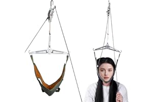 Portable Neck/Cervical Stretcher for Cervical Traction - Adjustable Device Relieves Neck Pain, Improves Posture & Spinal Deco
