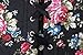 Alivila.Y Fashion Womens Sexy Vintage Floral Denim Corset 2767-Black-L