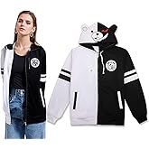 Unpifolov Black White Bear Hoodies Sweatshirts Anime Cosplay Zipper Jacket Unisex Long Sleeve Coat Uniform