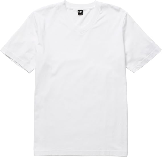 Cotton Traders Unisex Womens Ladies Mens V Neck Short Sleeve T Shirt Tee Top Size 5XL White