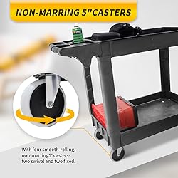 MaxWorks 50993 500-lb Utility Service PP Cart with