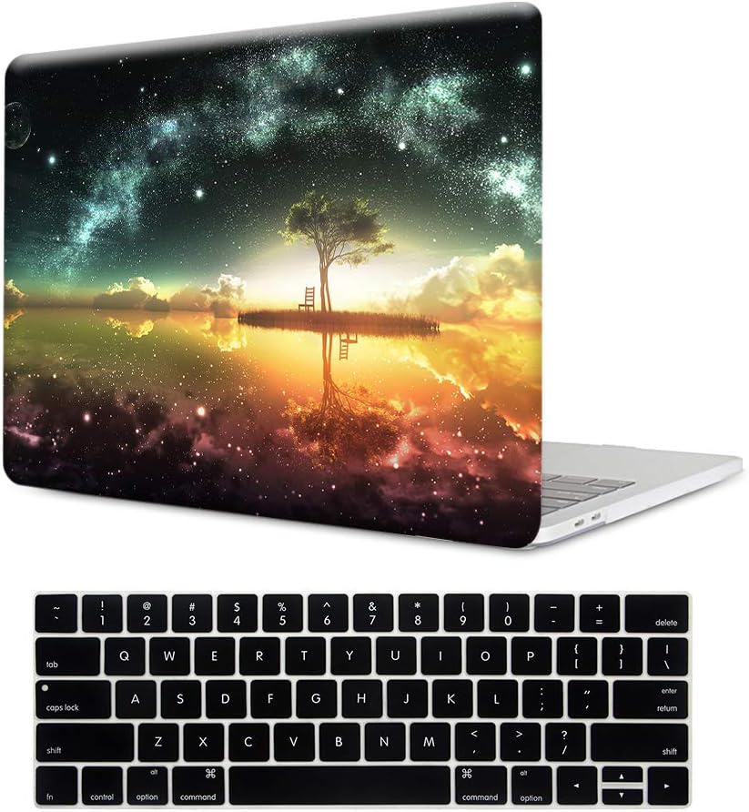 MTAOTAO Anime Sky Print Plastic Hard Shell Case for Apple MacBook 12 inch with Retina (Model A1534) with Keyboard Cover & Dust Plug