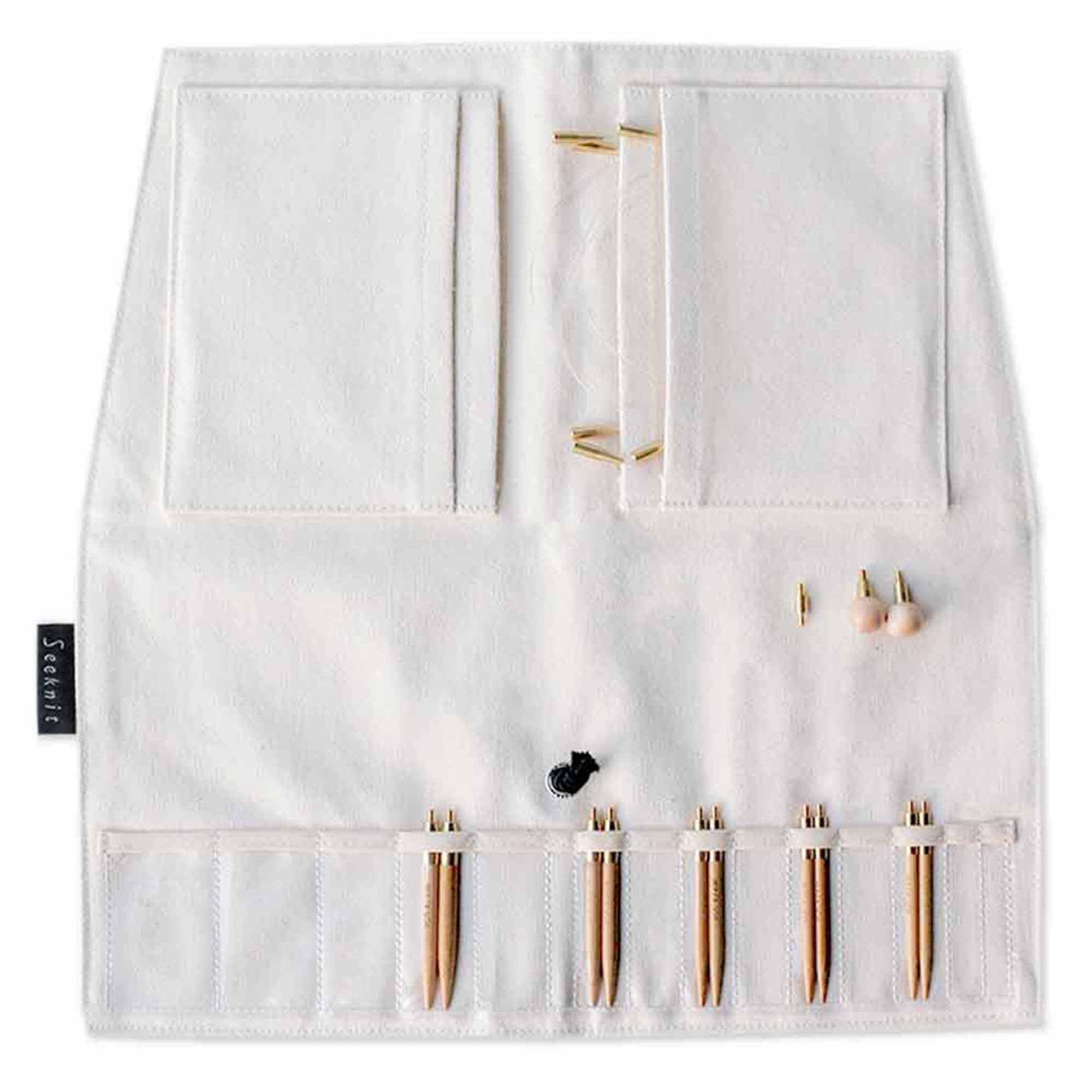 Seeknit Interchangeable Circular Needle Set, Canvas, White, M