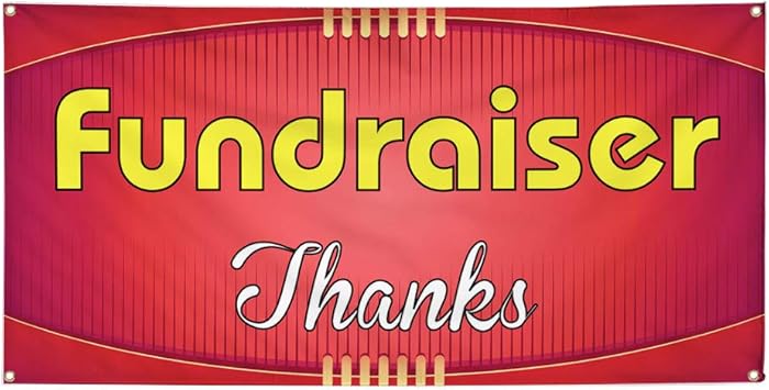 Amazon Com Vinyl Banner Sign Fundraiser Thanks 1 Business