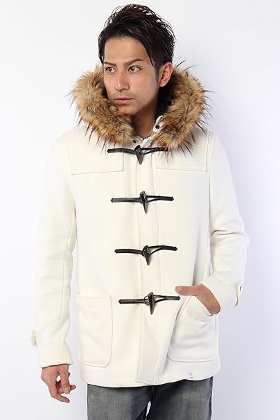 Amazon アズールバイマウジー Azul By Moussy メルトンファー付きダッフルコート Xs Wht アウトドア アウトドアジャケット 通販
