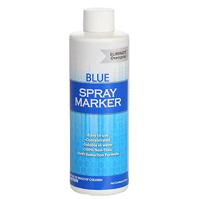 Blue Spray Marker - (8 Ounces) - Weed Spray Dye, Herbicide Dye, Fertilizer Marking Dye, Turf Mark and Blue Herbicide Marker, Organic Herbicide Marking