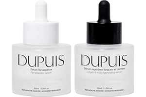 Dupuis Duo Hair Serum, Complete Routine For Scalp, Length and Ends – Hydrating Leave-In for Fuller-Looking Hair – Peptides, Red Clover Extract & Amino Acids – 2 x 50 ml, Made in Canada