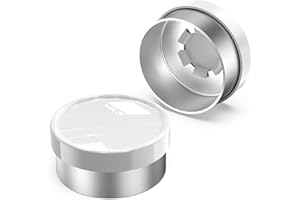 13mm Flip Off Caps Burr-Free Flip Top Caps Aluminum-Plastic Caps Single Tone Flip Top Seals for Glass Vial 100 Pcs by ZHANXUBIO (13mm, White)