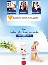 DISAAR Sunscreen Cream SPF90 Refreshing Sunblock Waterproof 100ml UVA UVB view 4