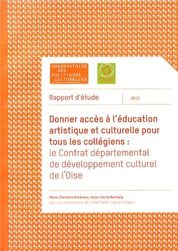 Donner accès à l'éducation artistique et culturelle pour tous les collégiens