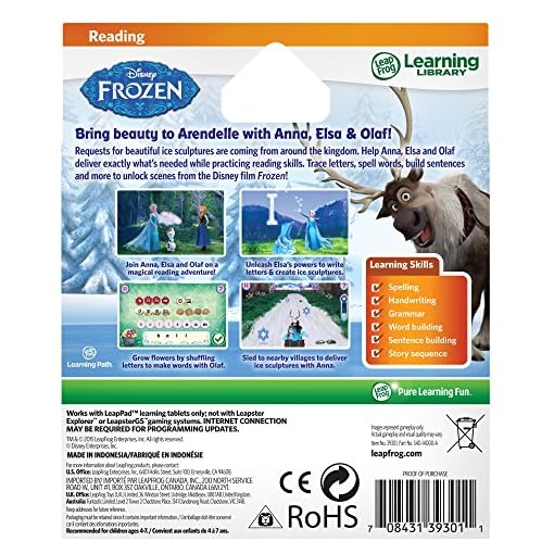 LeapFrog Disney Frozen Learning Game (for LeapPad Platinum, LeapPad Ultra, LeapPad2, LeapPad3) - Image 3